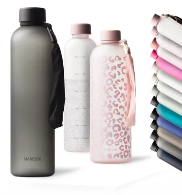 Produktbild von Solidchoice – Wasserflasche mit Zeitmarkierung, 1 Liter, BPA-frei und nachhaltig