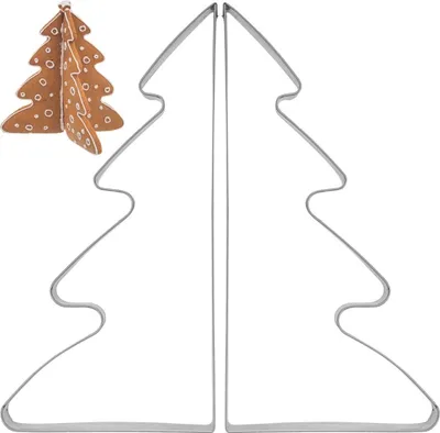 Produktbild von Orion Ausstechform 3-D-AUSSTECHER für Kekse Lebkuchen WEIHNACHTSBAUM 2-teilig