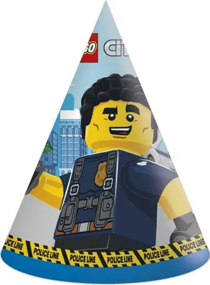 Produktbild von Lego City Papierkappen 6 Stk. Godan