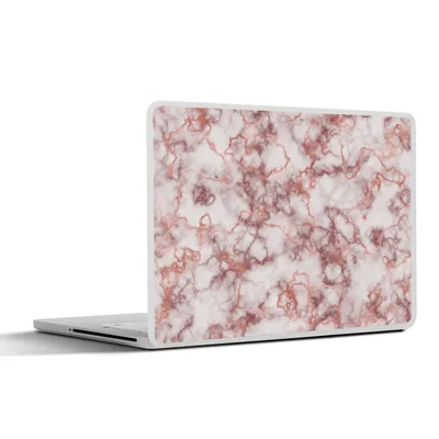 Produktbild von MuchoWow® Laptop Aufkleber Sticker Cover Roségold - Marmor - Achat - Luxus 30x21 cm - Sticker für Laptop - Selbstklebend