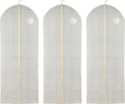 Produktbild von MSV Premium Kleidersack Kleiderhülle Kleider Schutzhülle Kleidersäcke 60x150 cm - 3 Stück