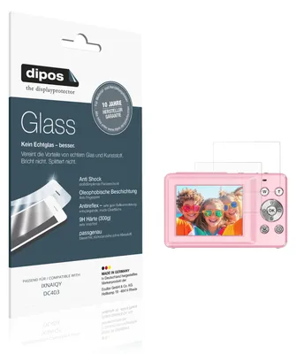 Produktbild von 2x Schutzfolie für IXNAIQY DC403 matt - Anti-Shock 9H Folie dipos Glass Kunststoffglas