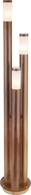 Produktbild von Stehleuchte Edelstahl, Holz-Optik, H 170 cm