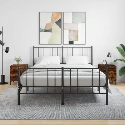 Obrázek produktu pro vidaXL Noční stolky 2 ks. Kouřový dub 40x35x47,5 cm výrobek z odvozeného dřeva