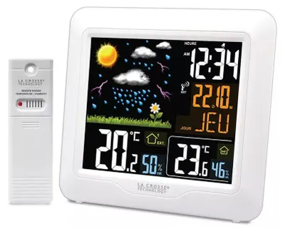 Produktbild von La Crosse Technology WS6820, Weiß, Innen-Hygrometer, Innen-Thermometer, Außen-Hygrometer, Außen-Thermometer, 1 - 99%, 1 - 99%, 5%, 1 °C