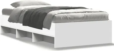 Produktbild von vidaXL Bettgestell Weiß 90x190 cm Holzwerkstoff
