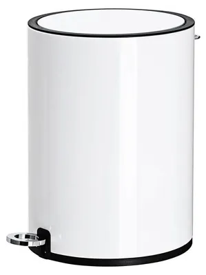 Produktbild von Treteimer mit Absenkautomatik, 3 Liter, weißer Stahl, 25,6 x 26,3 x 18,1 cm