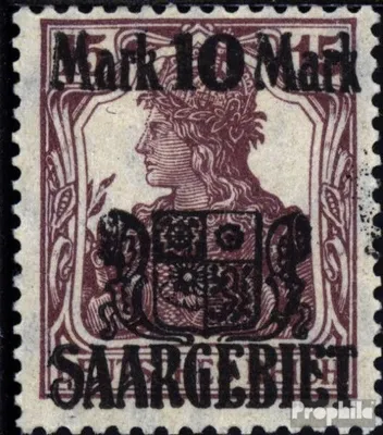 Produktbild von Briefmarken Saarland 1921 Mi 52 mit Falz Neues Saarwappen