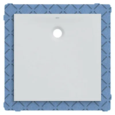 Immagine prodotto di Geberit receveur de douche carré Olona 90x90 cm, hauteur 4 cm, écoulement derrière au centre, blanc/ mat, 550.901.00.1, 550.901.00.1