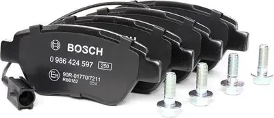 Produktbild von Bosch Bremsbelagsatz, Scheibenbremse Vorderachse 0 986 424 597