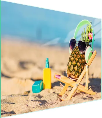 Produktbild von Glasschneidebrett 52x30 Ananas