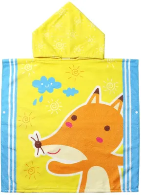 Imagen del producto de Toalla con capucha para niños, de microfibra