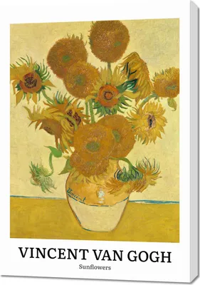 Zdjęcie produktu dla Obraz 70x100cm Design Sunflowers, Van Gogh Vintage do Salonu
