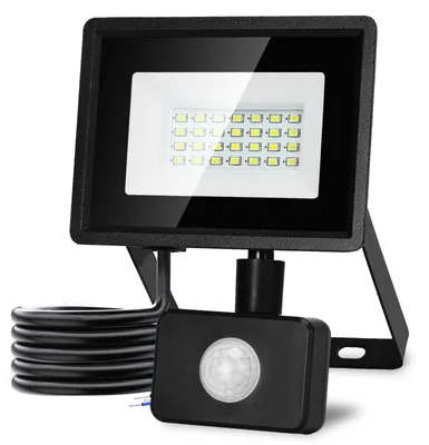 Immagine prodotto di Aigostar, faretto LED da 20W per esterni, con sensore di movimento, 1650LM, 6500K, luce bianca fredda