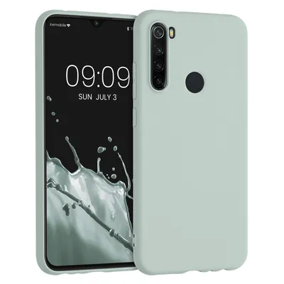 Produktbild von kwmobile Hülle kompatibel mit Xiaomi Redmi Note 8 (2019 / 2021) Hülle - weiches TPU Silikon Case - Cover geeignet für kabelloses Laden - Cool Mint