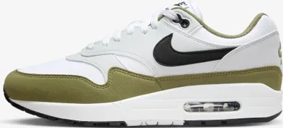 Productafbeelding van Nike Air Max 1 "White Black Medium Olive", modelnummer FD9082-102, maat: 41