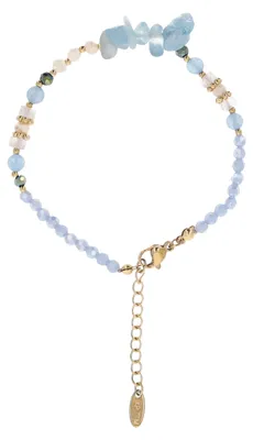 Immagine prodotto di Bracciale da donna NAHIMA - oro e blu, taglia unica
