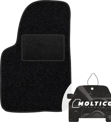 Produktbild von moto-MOLTICO Fahrer Fußmatte Auto Velours Fahrerseite Autoteppiche Schwarz Fahrermatte 1-teilig passend für Citroen ZX 1991-1998