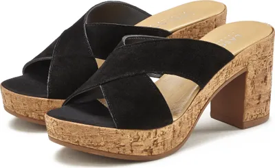 Produktbild von LASCANA Pantolette Sommerschuh, offener Schuh, Sandalette, Mule, schwarz Größe 42