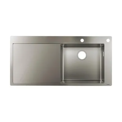 Produktbild von Hansgrohe S71 S717-F450 Einbauspüle 450 mit Abtropffläche links Edelstahl