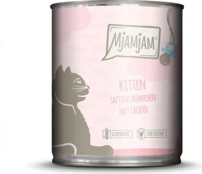 Image de Mjamjam poulet juteux avec huile de saumon - Kitten 800gx6