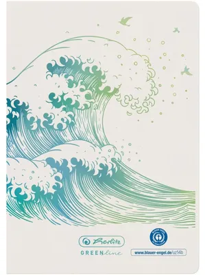 Zdjęcie produktu dla Herlitz GREENline, Wzór, Biały, A6, 32 ark., Papier w linię, Dorosły