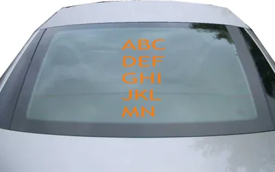 Produktbild von Indigos UG - Aufkleber Heckscheibe & Motorklappe DE7137 - orange - 600x340 mm - ABCDEFOAIJKLMN - Auto Scheiben Fenster Heckklappe Tuning Racing JDM - Die cut