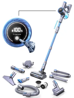 Akkustaubsauger 480W/33kPa, 10-in-1, 50 Min., LED-Touchscreen