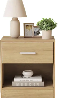 Produktbild von Nachttisch mit Schublade – Beistelltisch – Nachttisch – 28,1 x 39,1 x 41,1 cm