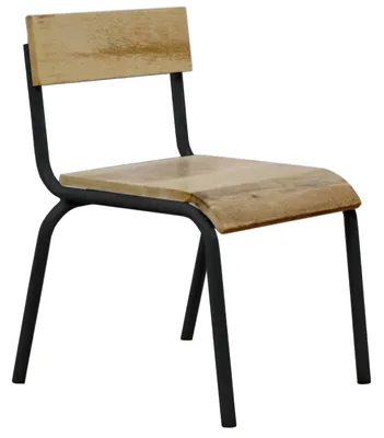 Produktbild von Kidsdepot Stuhl Metall Holz schwarz