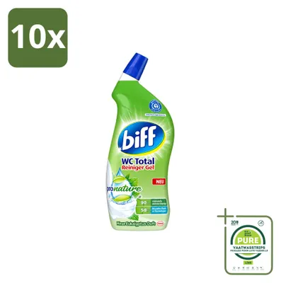 Produktbild von 10 x Biff WC Total Gel ProNature - Minze & Eukalyptus - 750 ml - Großpackung - 10 Stücke