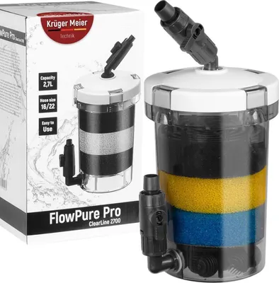 Produktbild von Kruger Meier FlowPure Pro 2700 - Außenfilter mit 16/22 Prefilter
