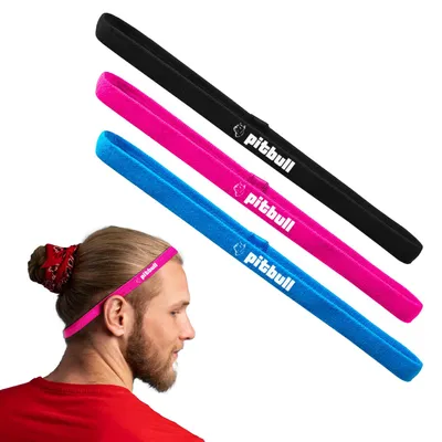 Produktbild von 3 Stück Sport-Haarband, Uni, dünn, für Herren, Damen und Kinder, mit rutschfe