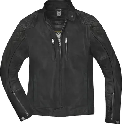 Image de Veste en cuir de moto Merlin Stockton, noir, S