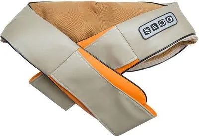 Image de Ceinture de massage électrique en forme de U avec chaleur infrarouge et fonction de pétrissage pour le dos, la nuque, les épaules et le corps.