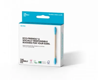 Obrázok produktu pre Bambusové hygienické paličky v modrej farbe, 100 ks