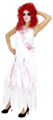 Produktbild von Zombie Prom Queen Kostüm für Damen Gr. XS - XL, Größe:M
