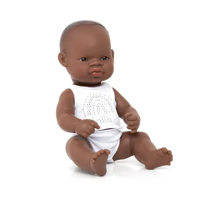 Zdjęcie produktu dla Lalka edukacyjna baby 32 cm - afrykańska dziewczynka