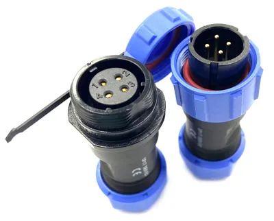 SP17 4-poliger IP68 Luftfahrtstecker, 500 V, 5 A, 18 AWG