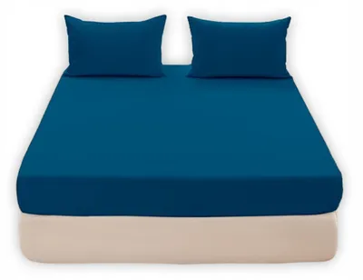 Image de Drap-housse Coton world 140x200cm jersey blanc