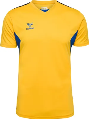 Image de Hummel Hmlauthentic Poly maillot homme jaune bleu taille S