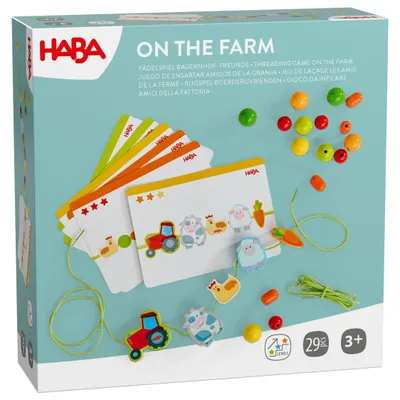 Produktbild von HABA Fädelspiel Bauernhof-Freunde – Kreatives Lernspiel & Fädelkette ab 3