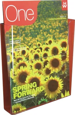Produktbild von Prospektständer A4 hoch 1 Fach transparent Packung mit 6 Stück