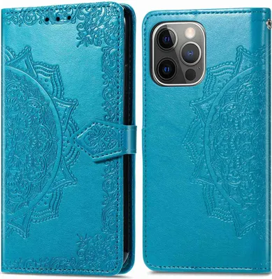 Image de imoshion Bibliothèque Mandala pour l'Apple iPhone 13 Pro - Turquoise