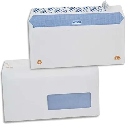 Produktbild von GPV France 2713, DL (110 x 220 mm), Weiß, Papier, 35 x 100 mm, 90 g/m², 5,157 g
