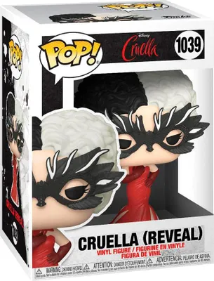 Image de Figurine POP Disney Cruella Reveal, jouet en vinyle à collectionner