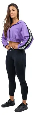 Produktbild von Nebbia Cropped Iconic Reißverschlusspullover Lila M Frau Lila M