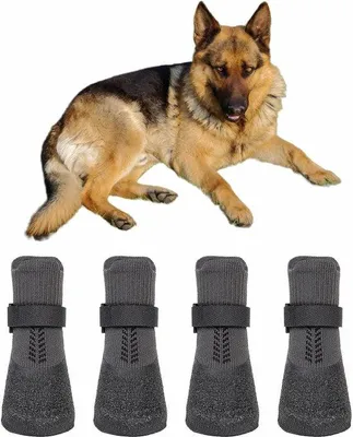 Produktbild von Famanu Hundeschuhe - Wasserdicht, verstellbar und weich - Einheitsgröße - 4 Stück