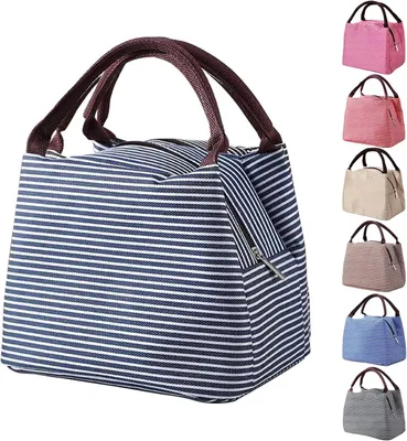 Produktbild von Wiederverwendbare Lunchtas Klein, 5.5L, auslaufsicher, langlebiges Oxford, BPA-frei, für Arbeit, Schule