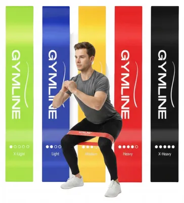 Produktbild von VitaFarm Fitnessbänder Widerstandsbänder Set 5 Stück 60 cm